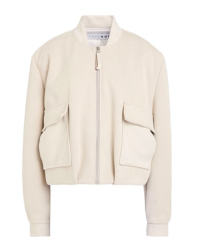 HAVEONE Giubbotto Off white 97% Poliestere, 3% Elastan