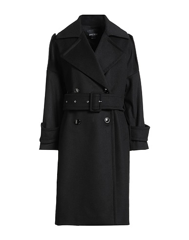 BRERAS Milano Coat Black 70% Wool, 20% Polyamide, 10% Cashmere