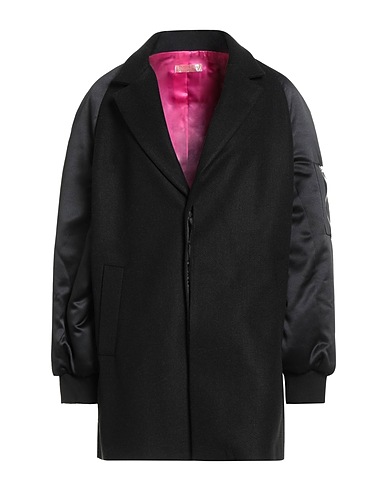 SHOPART Manteau long Noir 52% Acrylique, 42% Polyester, 6% Laine