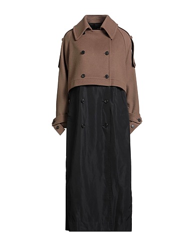 ISABEL BENENATO Coat Khaki 75% Virgin Wool, 25% Polyamide, Polyester