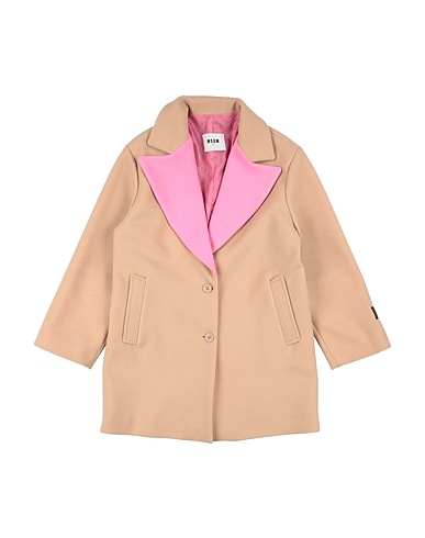 MSGM Coat KIDS Camel 100% Polyester