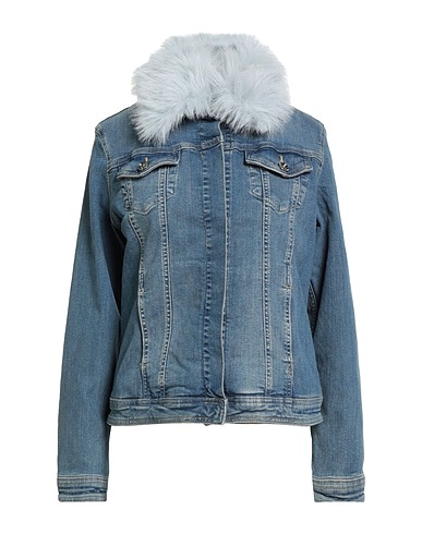 LIU •JO Denim jacket Blue 98% Cotton, 2% Elastane, Polyester