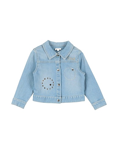 CHLOÉ Denim jacket Blue 98% Cotton, 2% Elastane