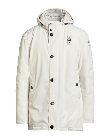 BLAUER. Coat Beige 95% Polyester, 5% Elastane