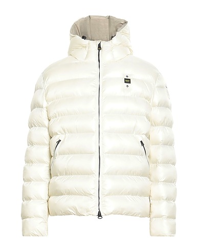 BLAUER. Shell jacket Ivory 100% Polyamide