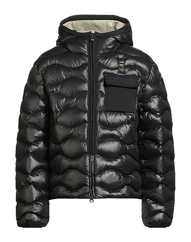 BLAUER. Shell jacket Black 100% Polyamide, Polyester