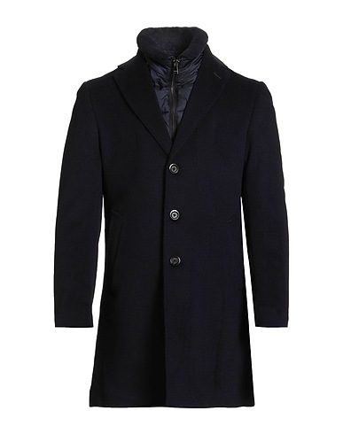 MABRUN Coat Midnight blue 90% Wool, 10% Cashmere, Mongolian fur