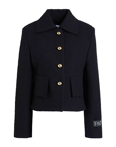 PATOU Jacket Black 53% Virgin Wool, 41% Cotton, 6% Polyamide