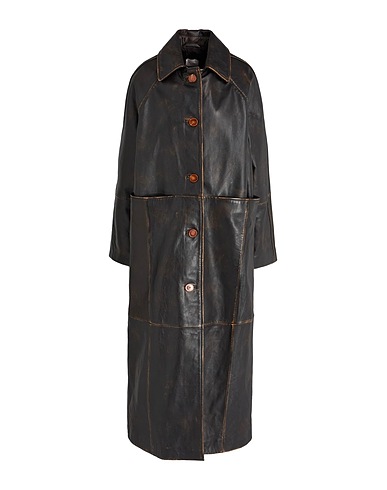 ALYSI Coat Black 100% Leather