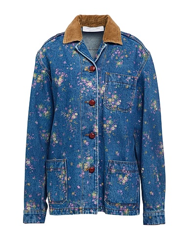 PHILOSOPHY di LORENZO SERAFINI Denim jacket Blue 100% Cotton, Elastane