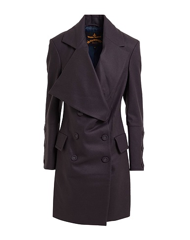 VIVIENNE WESTWOOD ANGLOMANIA Coat Midnight blue 75% Virgin Wool, 25% Polyamide