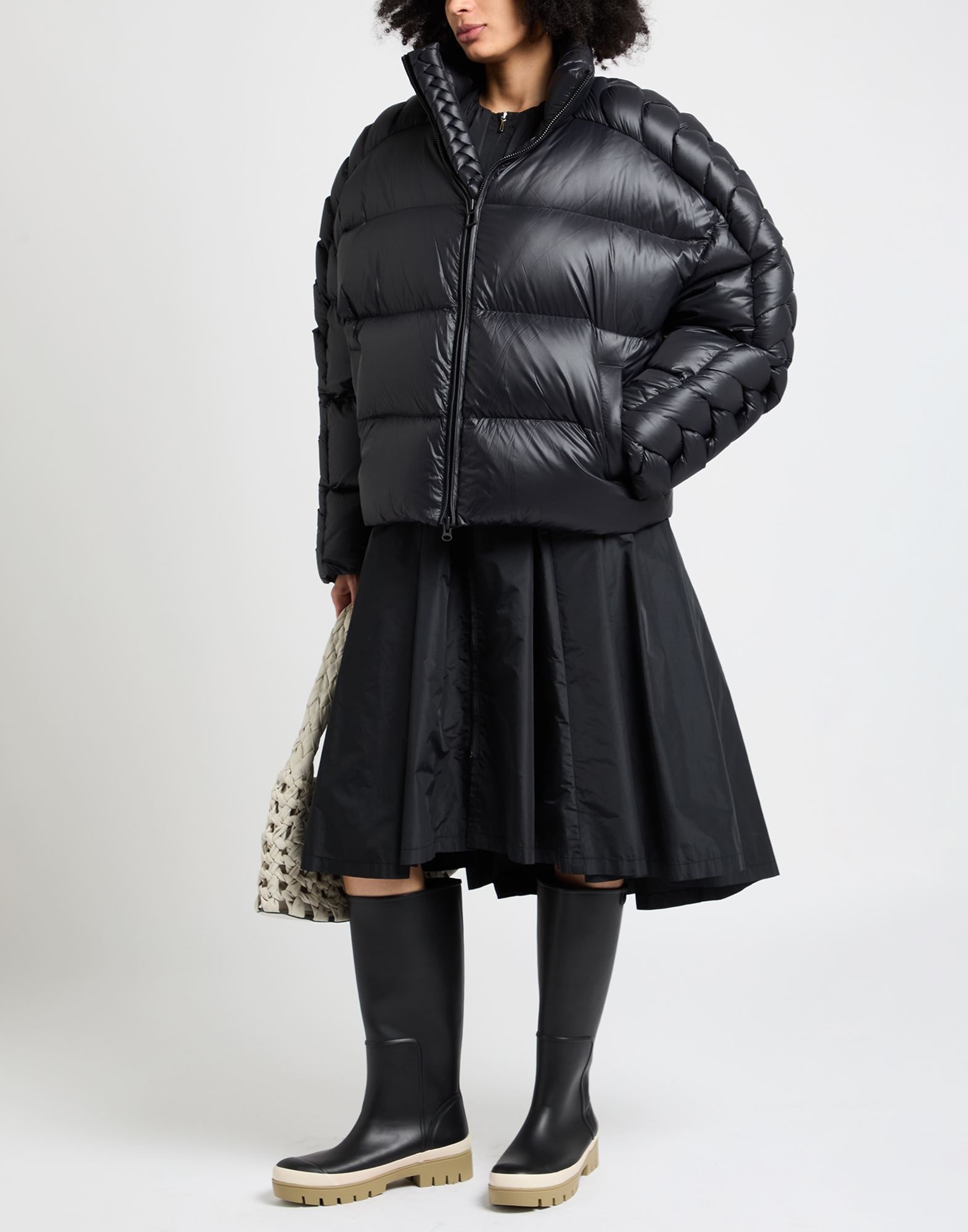 DenimTears レザーパファージャケット XSサイズ ブラック 希少 YOOX Online Fashion Design Shopping