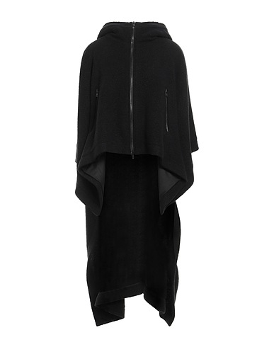 ISABEL BENENATO Cloak Black 90% Virgin Wool, 10% Polyester, Cotton, Polyamide