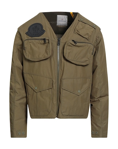 MONCLER x PHARREL WILLIAMS Jacke Militärgrün 55% Baumwolle, 45% Polyamid
