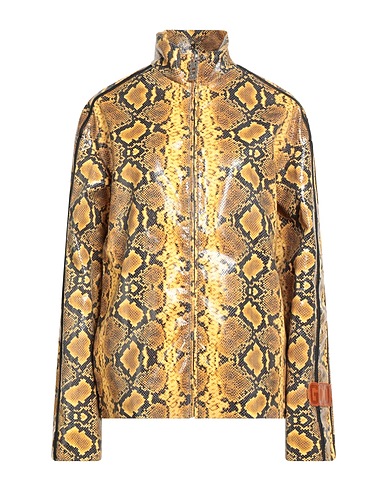 GCDS Jacket Yellow 55% Polyester, 35% Cotton, 10% Polyurethane