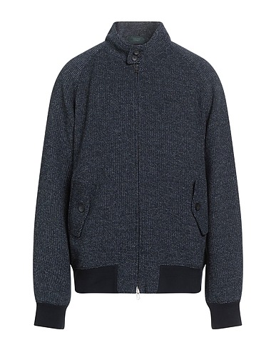 ZANONE Bomber Navy 68% Cotton, 29% Acrylic, 3% Polyamide