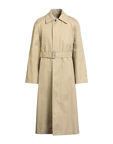BURBERRY Full-length jacket Sage green 100% Cotton