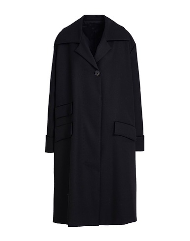MALLONI Coat Black 100% Virgin Wool
