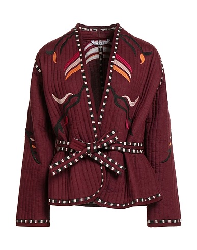 IRIDE Jacket Burgundy 55% Viscose, 37% Cotton, 8% Linen
