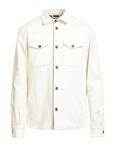 MAZZARELLI Solid colour shirt 98% Cotton, 2% Elastane