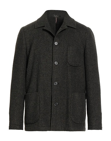 SANTANIELLO Jacket Dark green 60% Wool, 40% Polyester