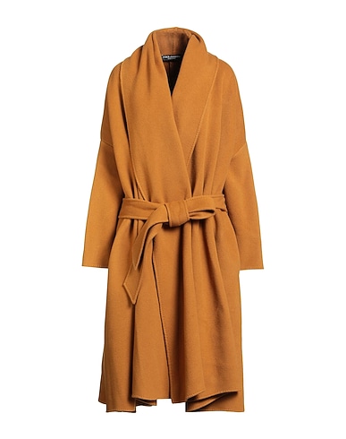 DOLCE&GABBANA Coat Camel 93% Wool, 7% Cashmere