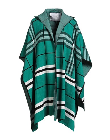 GRETHA Milano Cloak Emerald green 30% Polyamide, 30% Wool, 20% Viscose, 10% Polyester, 10% Elastane