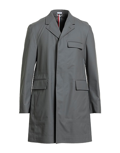 THOM BROWNE Full-length jacket Grey 95% Wool, 5% Polyurethane
