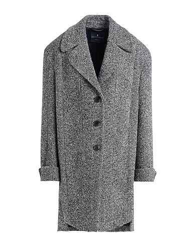 ERMANNO SCERVINO Coat Black 80% Wool, 20% Polyamide