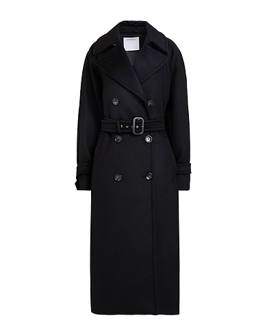 SPORTMAX Coat Black 100% Virgin Wool