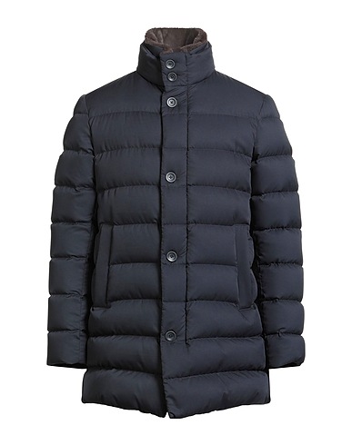 HERNO Shell  jacket Navy 100% Polyester, Cotton