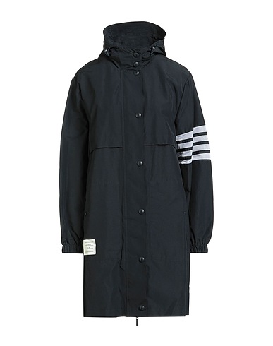 THOM BROWNE Full-length jacket Navy blue 62% Cotton, 38% Nylon