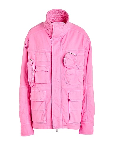 MM6 MAISON MARGIELA Denim jacket Pink 97% Cotton, 3% Elastane