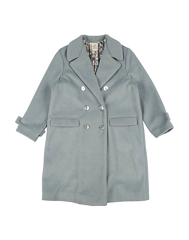 CAFFÉ D'ORZO Coat Grey 80% Polyester, 20% Viscose