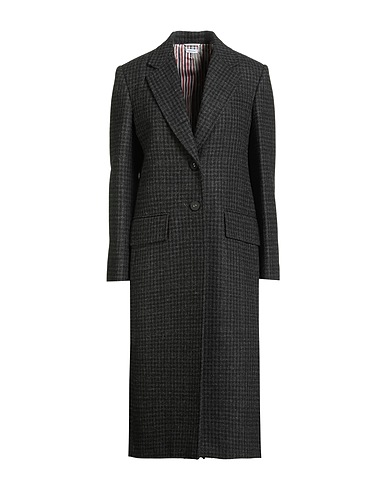 THOM BROWNE Coat Black 100% Wool
