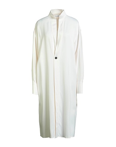 FERRAGAMO Full-length jacket Ivory 96% Viscose, 4% Elastane