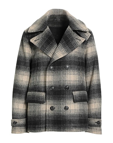 WOOLRICH Cabanjacke & Zweireiher Schwarz 75% Wolle, 25% Polyamid, Baumwolle