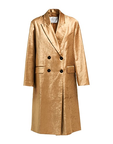 FORTE_FORTE Coat Camel 58% Cotton, 40% Viscose, 2% Elastane