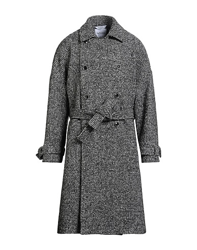 BOTTEGA MARTINESE Coat Grey 50% Synthetic fibers, 39% Wool, 5% Cotton, 3% Silk, 3% Other Fibres