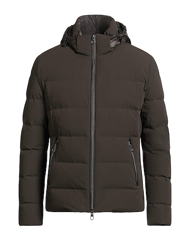 MONTECORE Piumino Verde scuro 86% Poliammide, 14% Elastan
