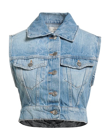 VICOLO Denim jacket DENIM COUTURE Blue 100% Cotton
