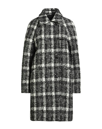 FAY Coat Black 54% Cotton, 19% Virgin Wool, 16% Hemp, 11% Polyester