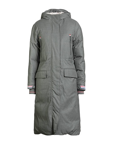 THOM BROWNE Steppjacke Grau 100% Wolle, Polyamid, Elastan, Polyester