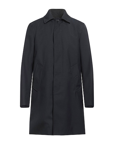SANDRO Full-length jacket Midnight blue 49% Polyester, 33% Wool, 10% Nylon, 8% Polyurethane