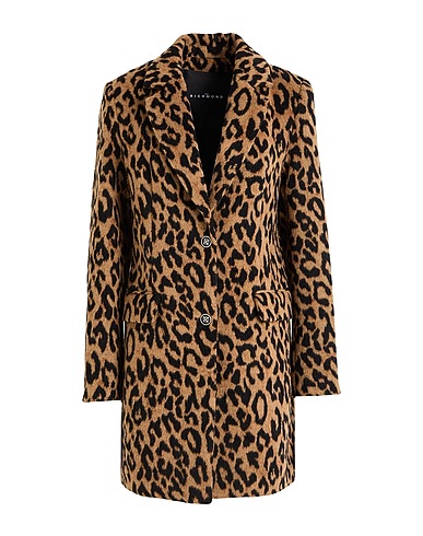 JOHN RICHMOND Coat Camel 90% Polyester, 10% Wool