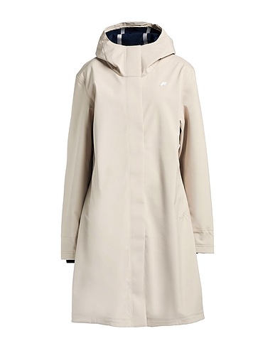 K-WAY Full-length jacket Beige 85% Polyester, 15% Polyurethane