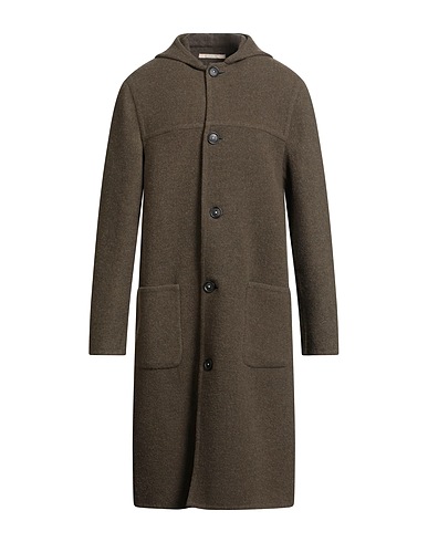 MASSIMO ALBA Coat Military green 100% Virgin Wool