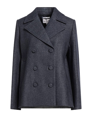 PAUL & JOE Coat Navy blue 54% Wool, 24% Viscose, 22% Polyamide
