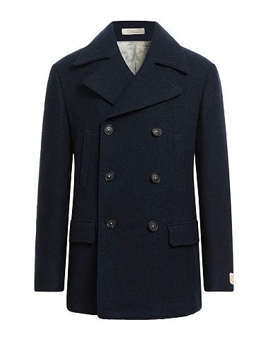 MASSIMO ALBA Coat Navy 100% Virgin Wool