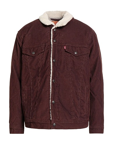 LEVI'S Jacket Chocolate brown 67% Cotton, 33% Polyester